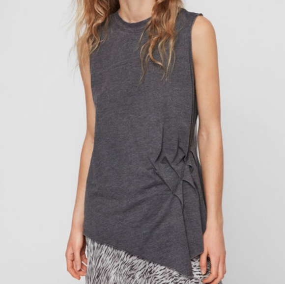 All Saints Tops - All Saints Duma Tank - Grey